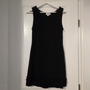 Sweet Storm Black Bodycon Ruffles Hem Dress. Size M.